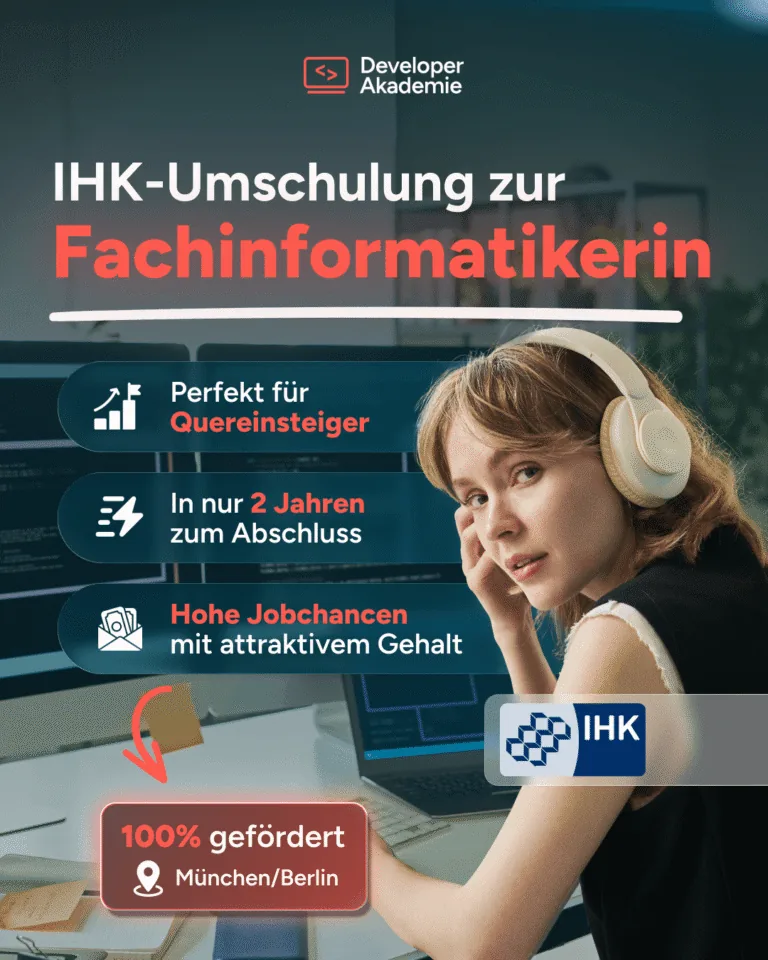 Werbemotiv Weiterbildung, Porträtformat