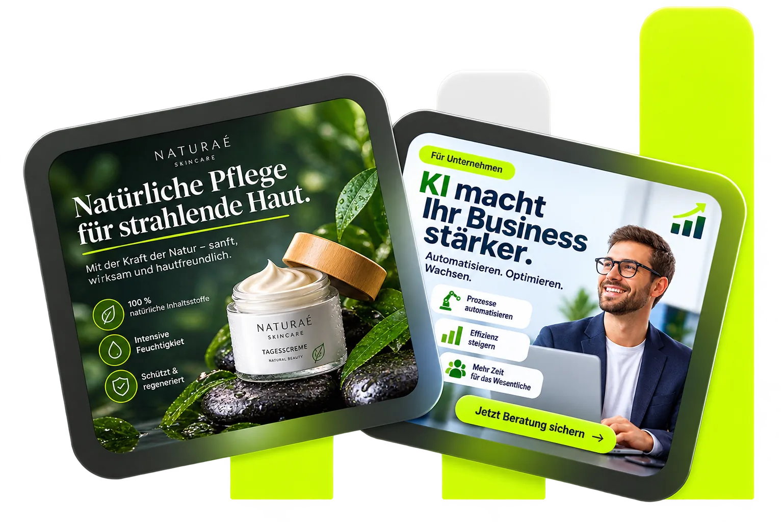 Werbemotive aus eigener Produktion